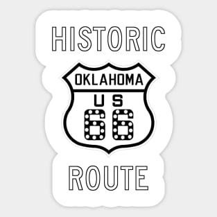 Historic OK Route 66 Sticker